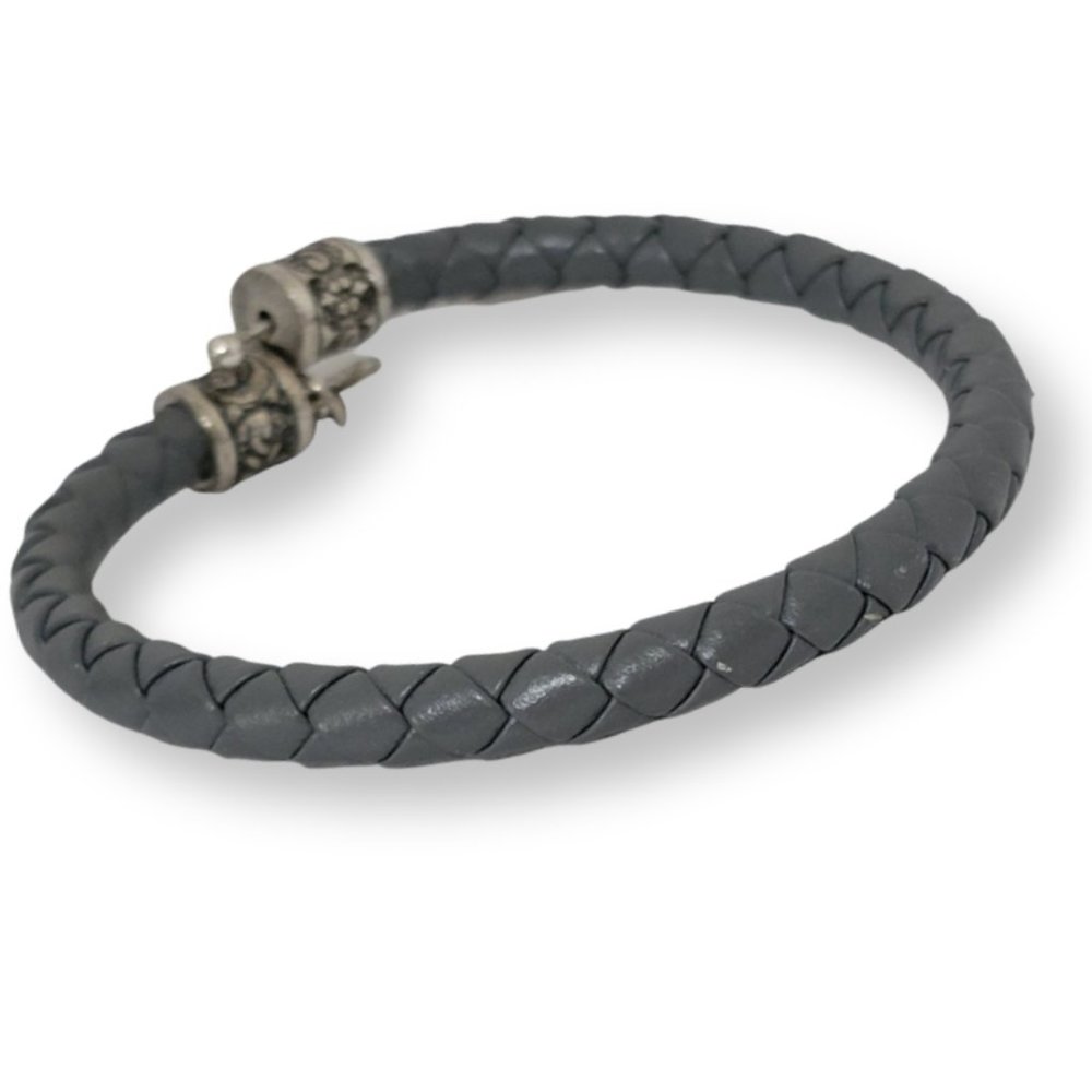 Alex & Ani Grey Braided Bracelet